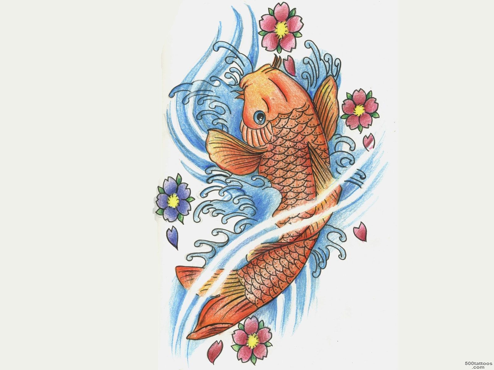 Japanese Koi Fish Tattoo Design  Tattoobite.com_11