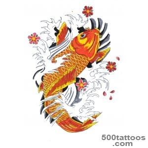 Koi Fish Tattoo Drawings  Tattoo Designs of Animal_15