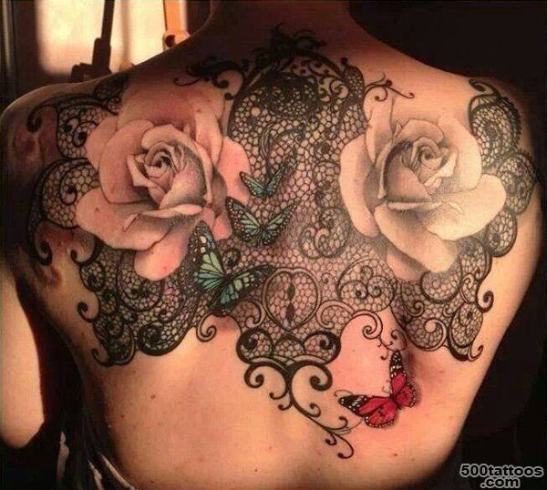 45+ Lace Tattoos for Women  Art and Design_31
