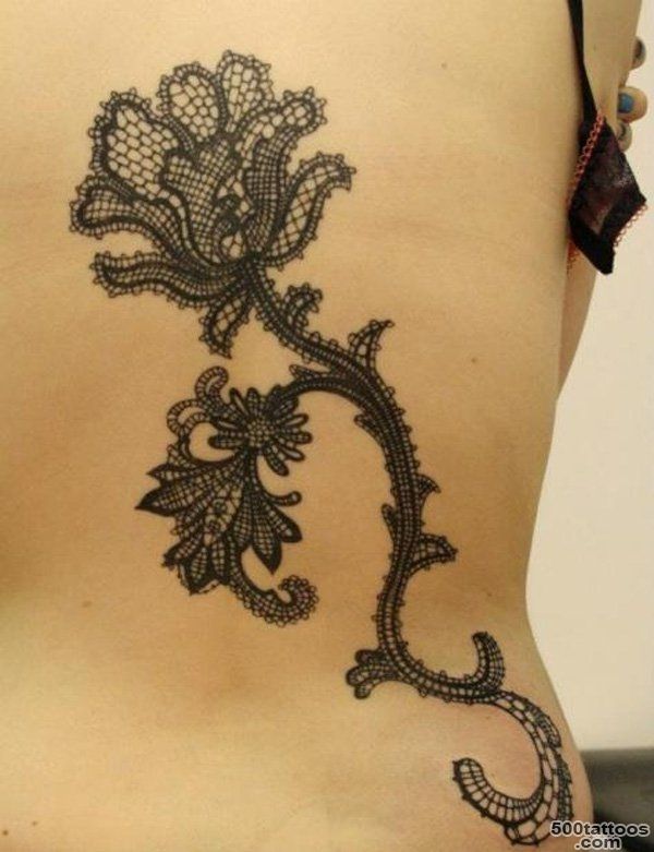 45+ Lace Tattoos for Women  Art and Design_49