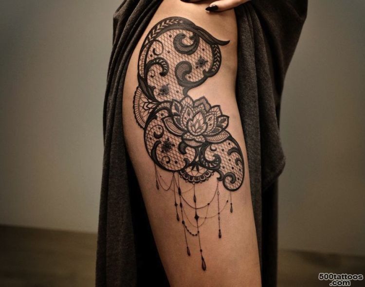 Celebrate Femininity With 50 Of The Most Beautiful Lace Tattoos ..._6