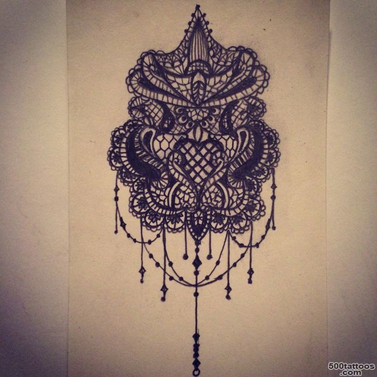 Lace tattoo sketch  ideas  drawings by   Ranz  Pinterest  Lace ..._42