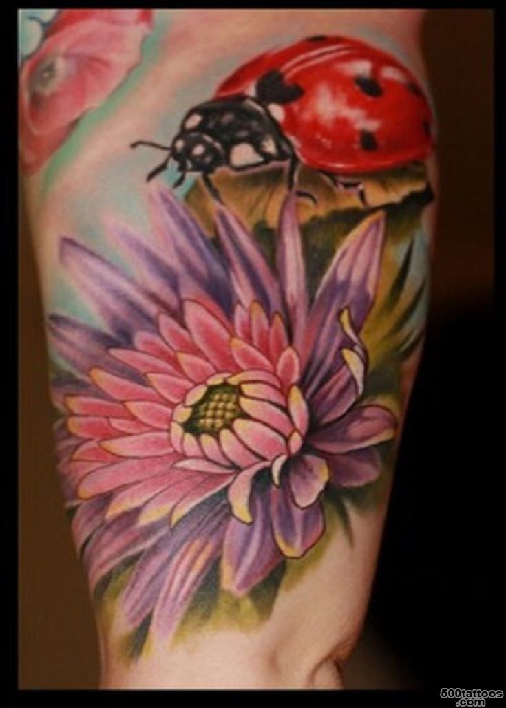 41+ Beautiful Ladybug Tattoos Ideas_8