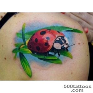 9+ Ladybug Back Shoulder Tattoos_3