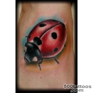 20+ Beautiful Ladybug Tattoos On Foot_5