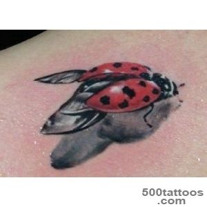 28+ Awesome Colored Ladybug Tattoos_13