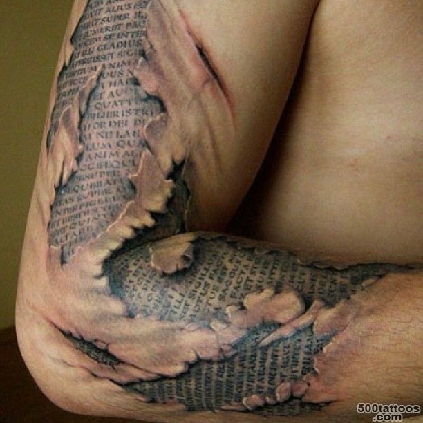 Latin Literary Sleeve Tattoo Design  Tattoobite.com_24
