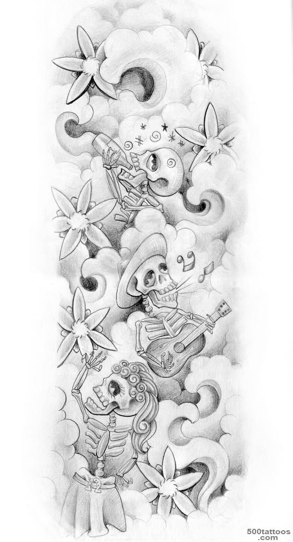 Life Tattoo Mexican Skeleton Tattoos_35