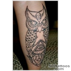 Leg tattoo in bold geometric style on the neck