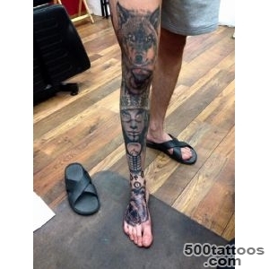 Leg tattoo in subtle abstract style on the inner arm