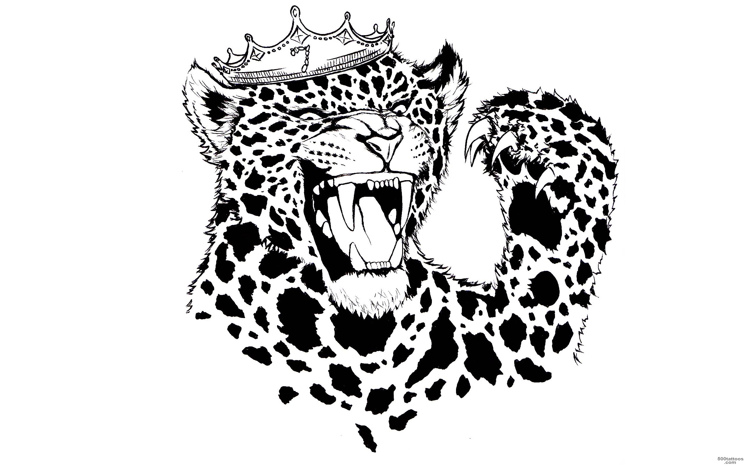 King Leopard Shoulder Tattoo Design   Tattoes Idea 2015  2016_28