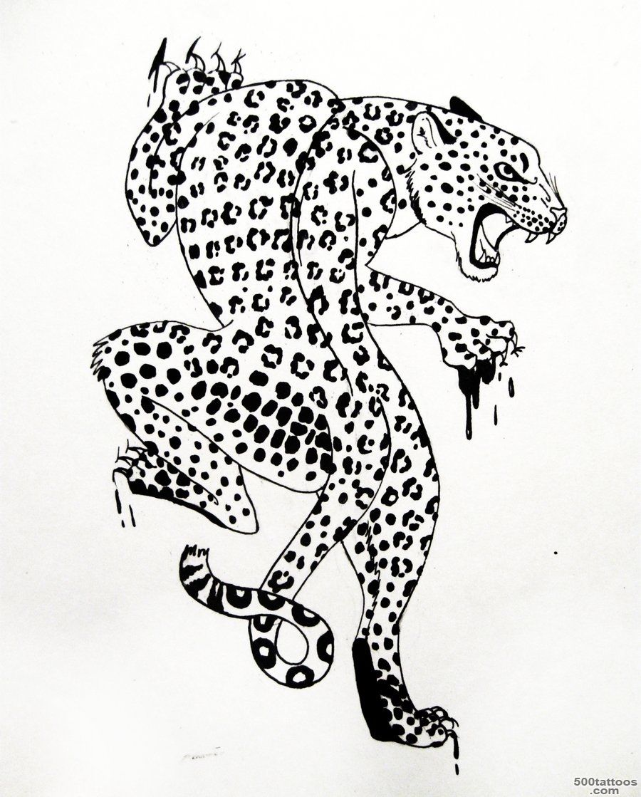 Leopard Scratch Tattoo Stencil   Tattoes Idea 2015  2016_14