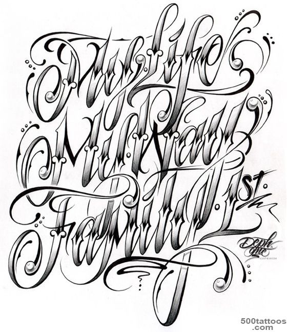 Existance Tattoo Lettering Fonts Cursive Letters Tattoos Page  My ..._3