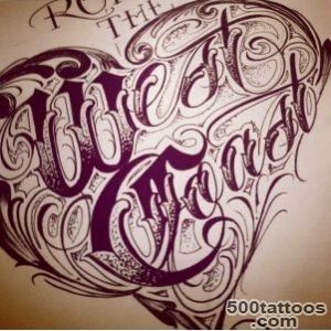 West Coast Lettering  Tattoos and piercings  Pinterest  West _31