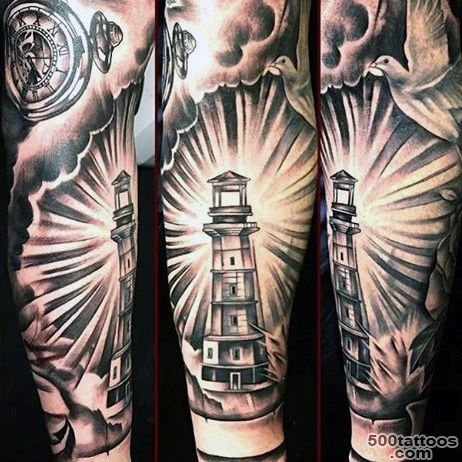 100 Lighthouse Tattoo Designs For Men   A Beacon Of Ideas_2
