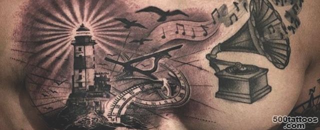 100 Lighthouse Tattoo Designs For Men   A Beacon Of Ideas_26