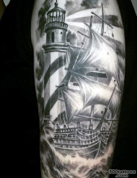 100 Lighthouse Tattoo Designs For Men   A Beacon Of Ideas_28