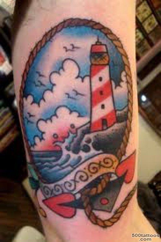 Lighthouse Tattoo Designs, Ideas, and Meanings_24