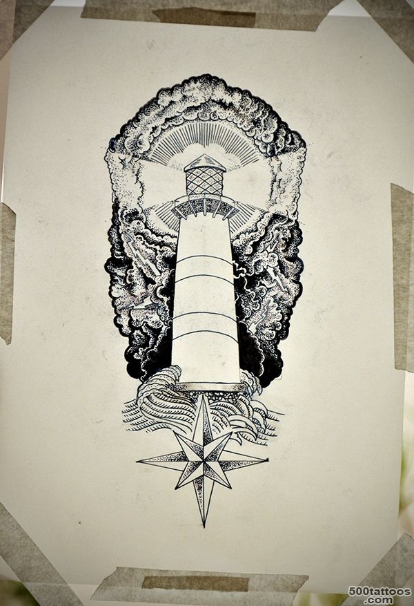 Lighthouse tattoo on Behance_31