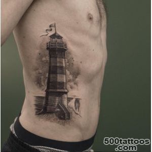 40+ Incredible Lighthouse Tattoo Designs   TattooBlend_7