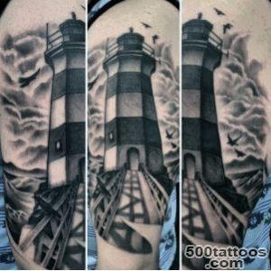 100 Lighthouse Tattoo Designs For Men   A Beacon Of Ideas_6