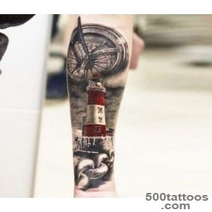 Lighthouse tattoo by Alexander Romashev  No 2188_44
