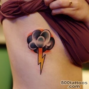 40+ Pretty Atmospheric Cloud Tattoo Designs   Love is in the Air_43