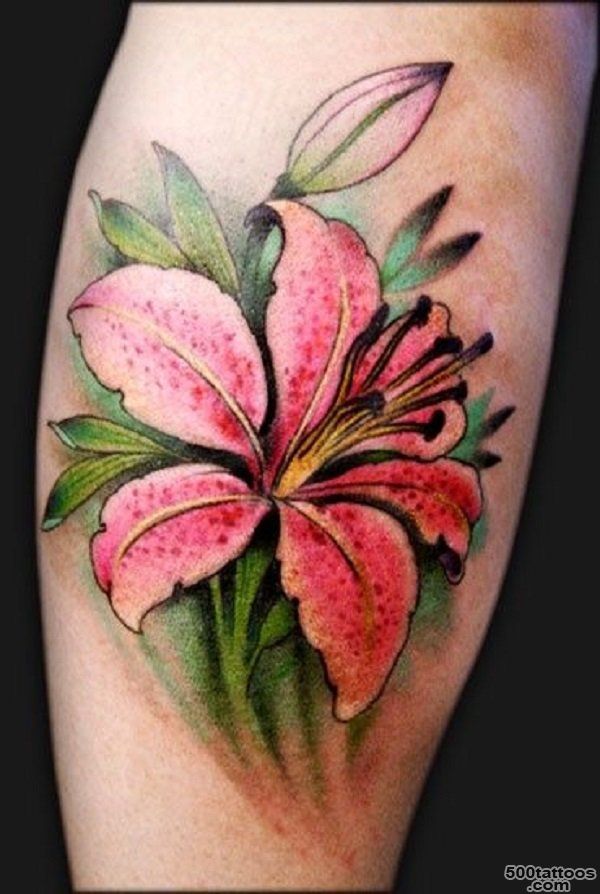 55+ Awesome Lily Tattoo Designs  Art and Design_3