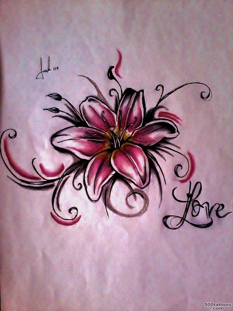 Lily Tattoos, Designs And Ideas  Page 21_45