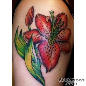 25 Amazing Tiger lily Tattoo Designs_49