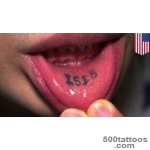 ISIS lip tattoo Home Depot employee fired after showing off inner _8