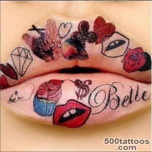 Tattoo Illustration Lip Looks  lip tattoo_39
