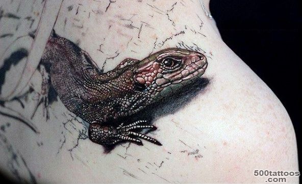 100 Lizard Tattoos For Men   Cool Reptile Designs_47