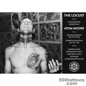 Needles and Sins Tattoo Blog  Atom Moore#39s The Locust at Sacred _14