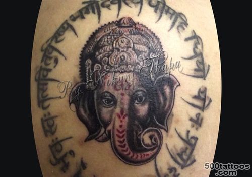 Asian Lord Ganesha Tattoo On Biceps  Fresh 2016 Tattoos Ideas_37