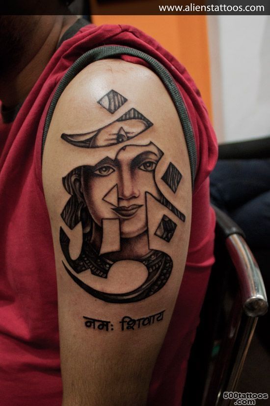 Lord Shiva in Tibetan Om, Designed and Inked by Sunny at Aliens ..._3
