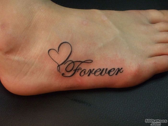 10+ Cute Love Tattoos For Foot_41