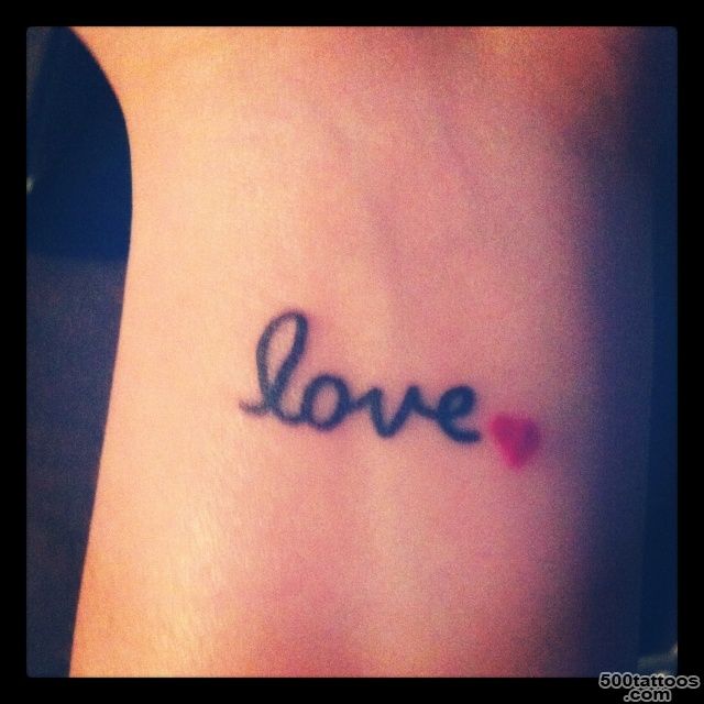 40+ Love Tattoos On Wrists_25