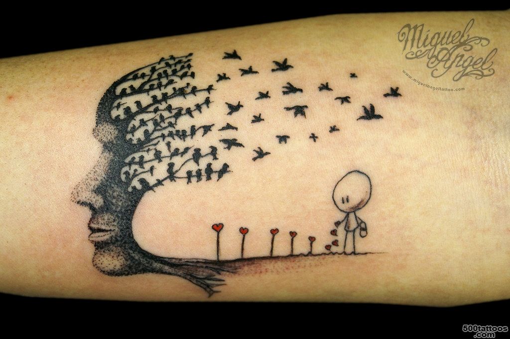 Facetreeirds and man planting love tattoo  Miguel Angel …  Flickr_23