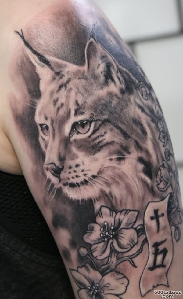 Lynx Tattoo On Half Sleeve by Tuomaskoivurinne_25