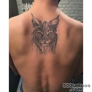 Lynx Cat Guys Back Tattoo  Best tattoo ideas amp designs_35