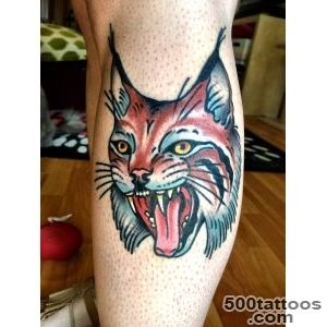 My fierce traditional Lynx tattoo by Gary Royal @ Idle Hand, San _11