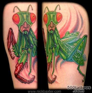 Tattoo Galleries Humanoid Killer Mantis Tattoo Design_7