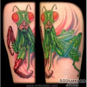 Tattoo Galleries Humanoid Killer Mantis Tattoo Design_7