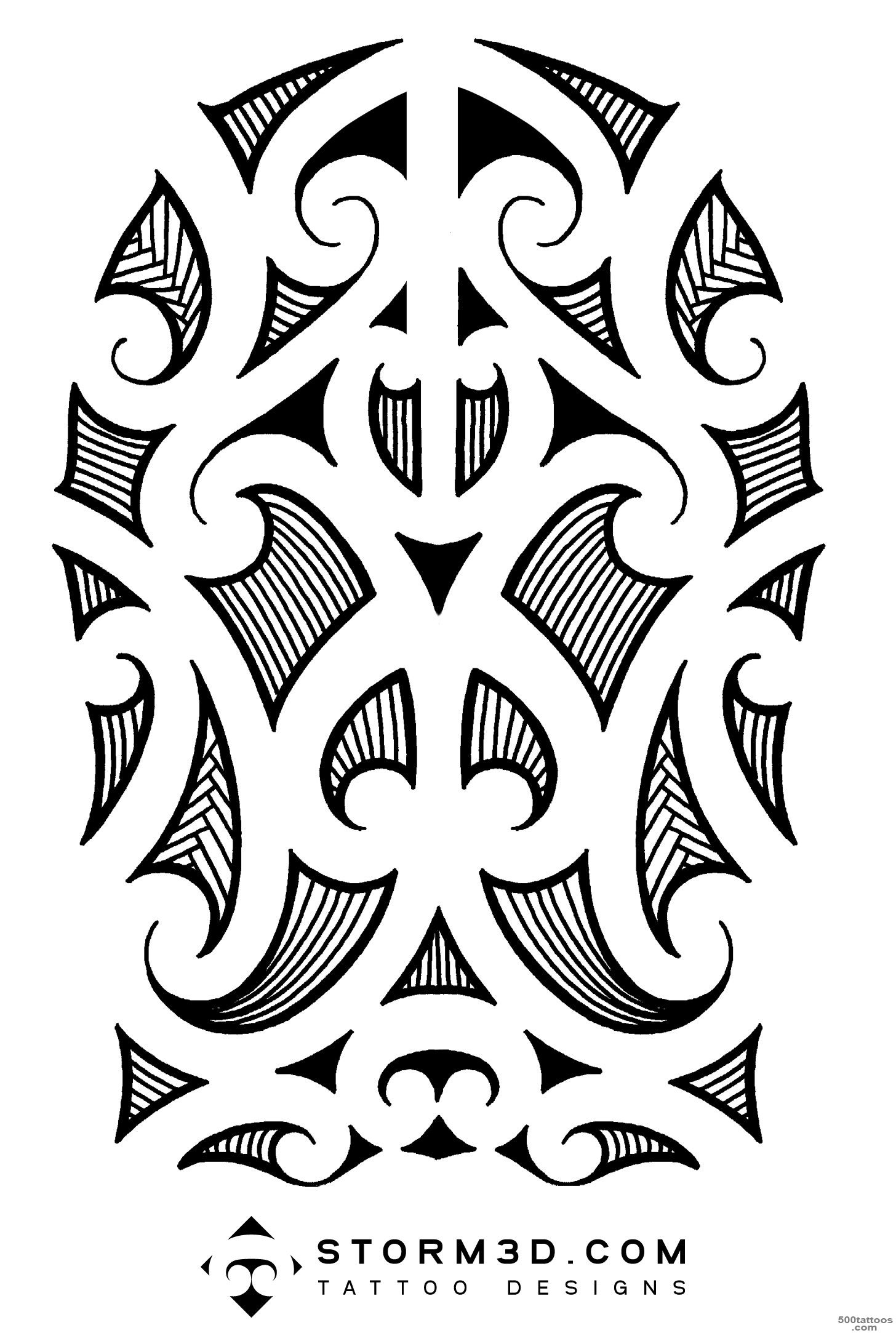 Maori, Samoan and Polynesian inspired tattoo designs, hand drawn ..._42