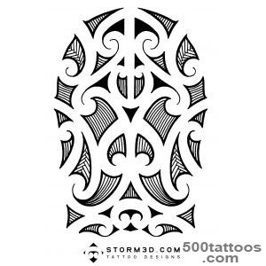 Maori, Samoan and Polynesian inspired tattoo designs, hand drawn _43