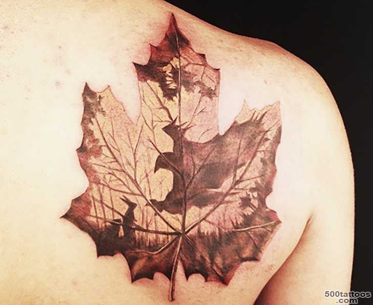 Chinese Maple Leaves Tattoo lt Images amp galleries_17
