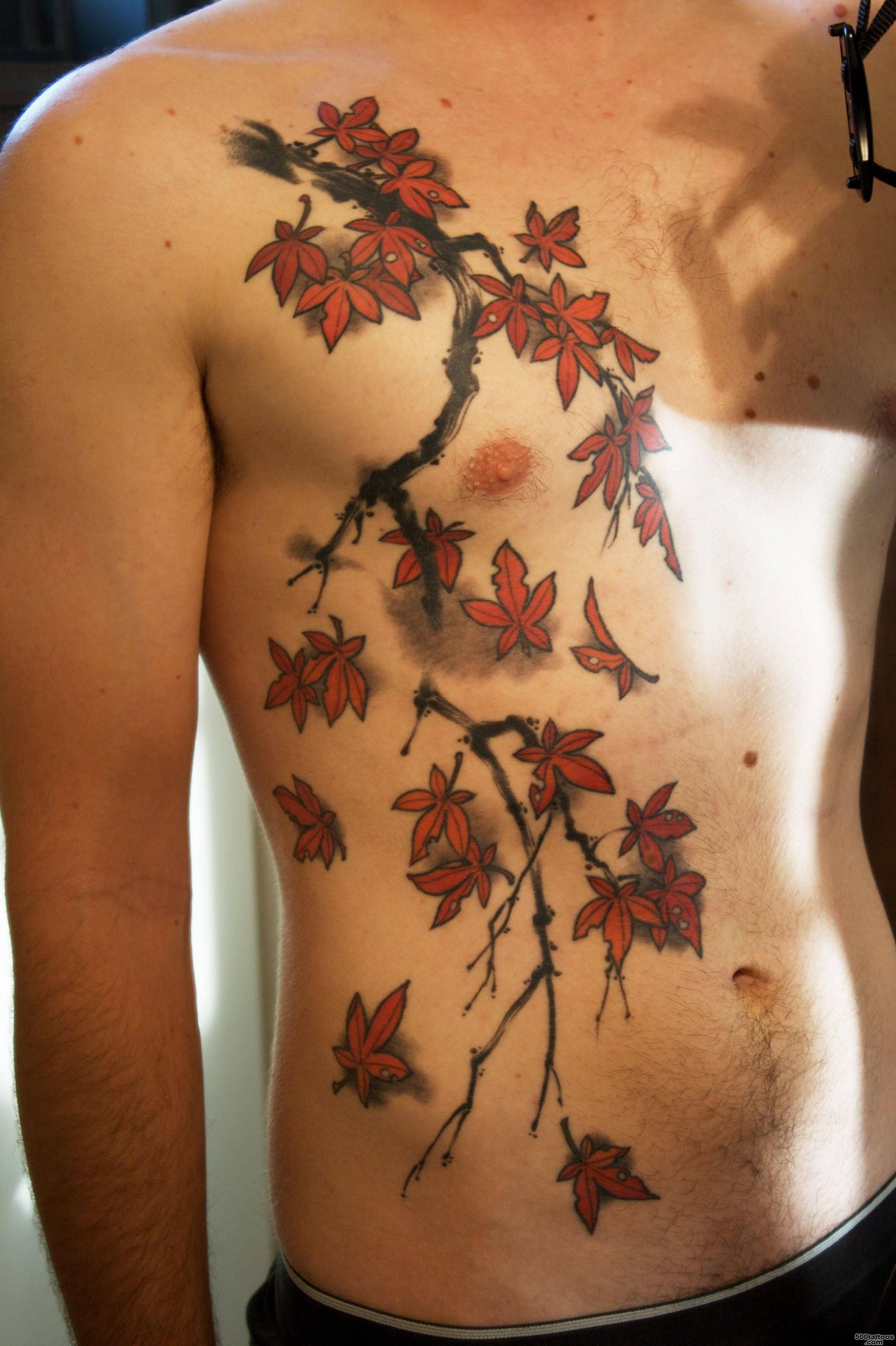 Maple tree and leaf tattoos   TattooMagz   Handpicked World#39s ..._18