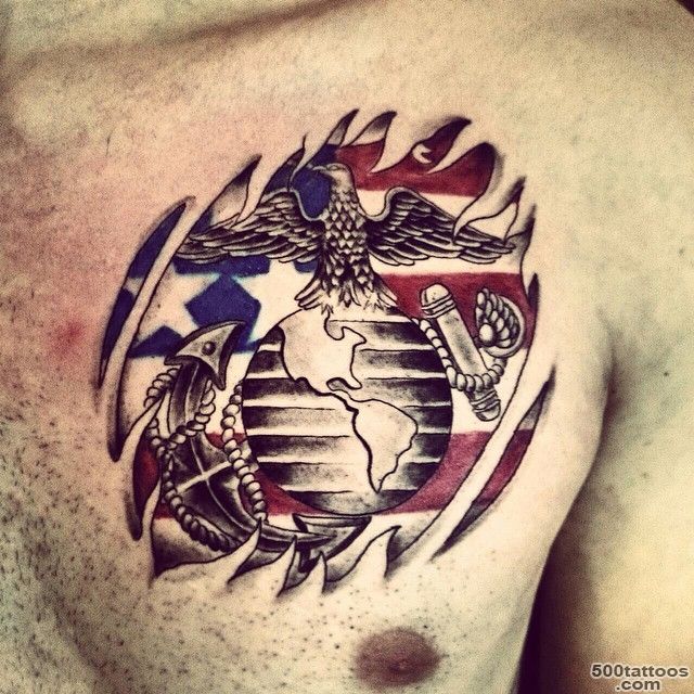 21+ Marine Corps Tattoo Designs, Ideas  Design Trends_28