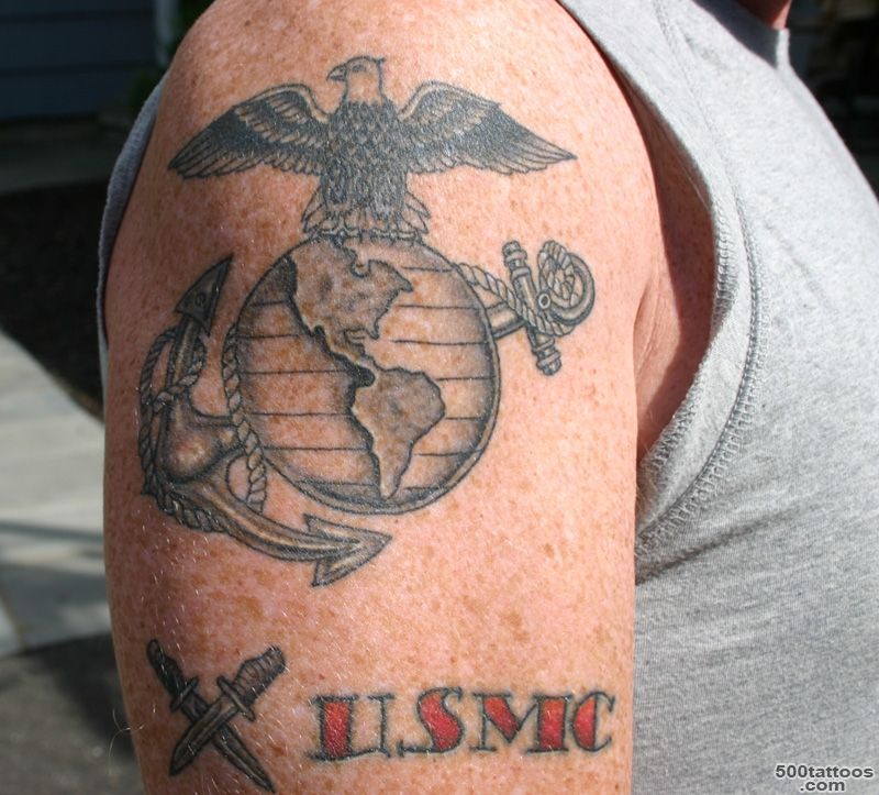 Colorful Marine Corps Eagle Globe And Anchor Military Corps Tattoo ..._9
